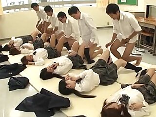 Future Japan demanded sex in school featuring many virgin schoolgirls having rabbi sex just about classmates to help control superiors the population in HD just about English subtitles